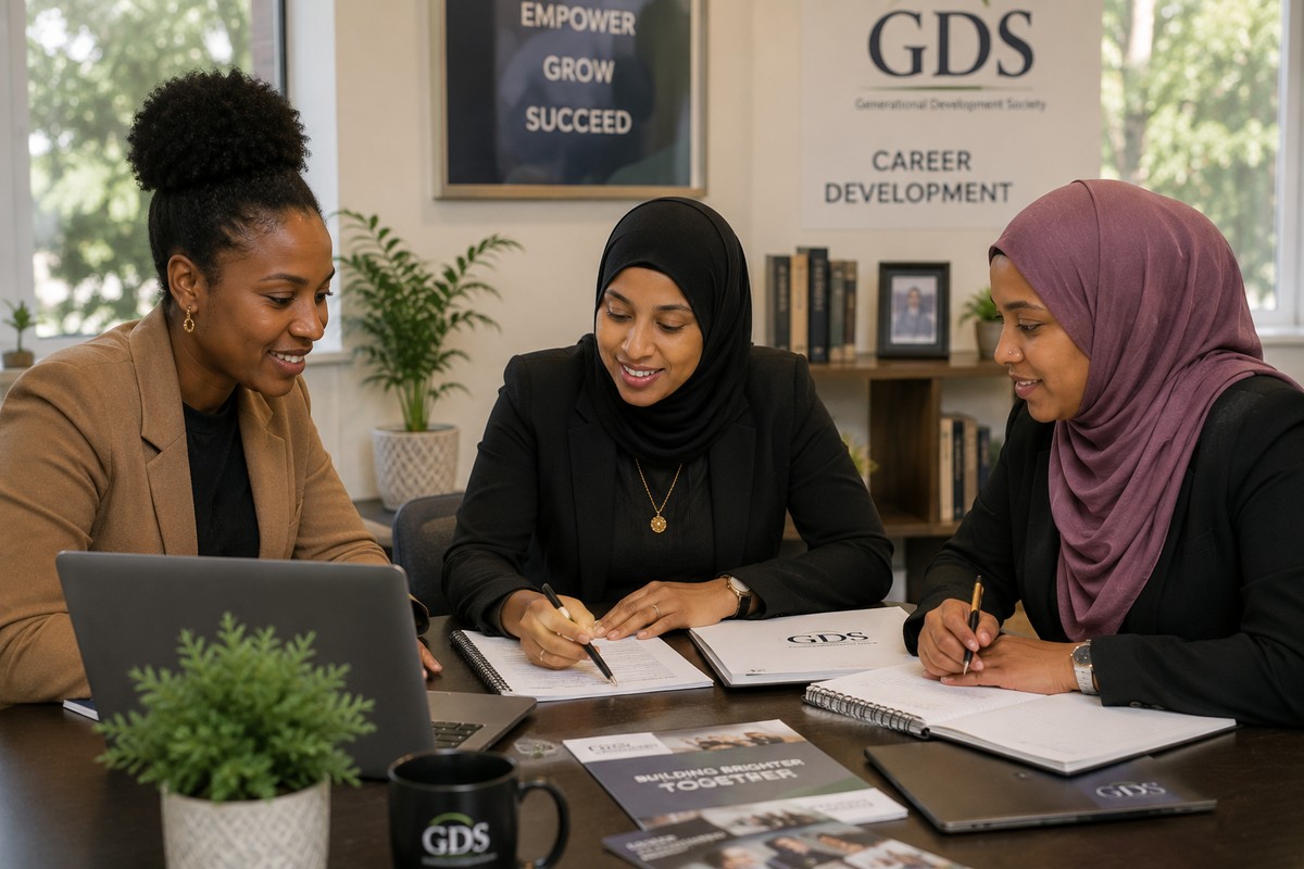 GDS career development session with diverse professional women